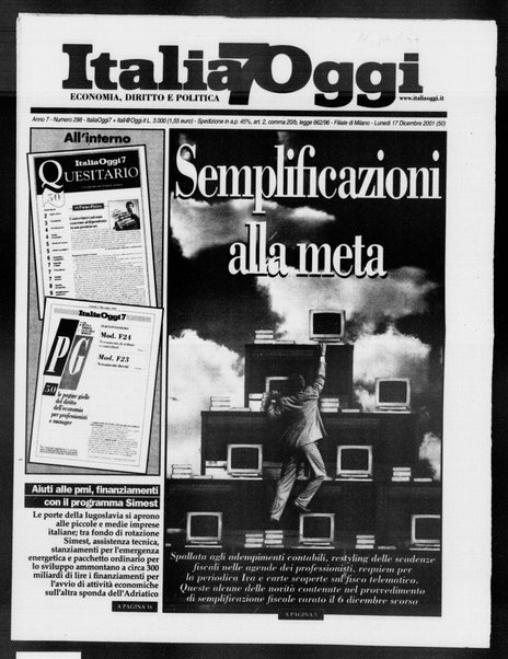 Italia oggi : quotidiano di economia finanza e politica